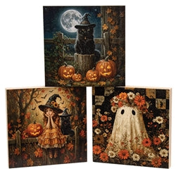 Thoughts of Halloween Block - 5" Sq.-290 Home/Gift- Simply Simpson's Boutique is a Women's Online Fashion Boutique Located in Jupiter, Florida