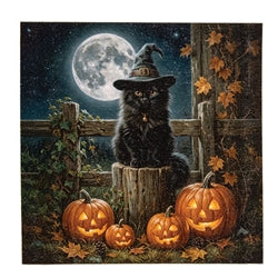 Thoughts of Halloween Block - 5" Sq.-290 Home/Gift- Simply Simpson's Boutique is a Women's Online Fashion Boutique Located in Jupiter, Florida