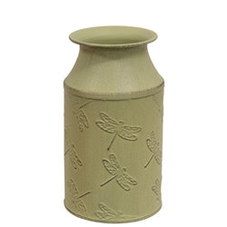 Distressed Dragonfly Embossed Metal Milk Can-290 Home/Gift- Simply Simpson's Boutique is a Women's Online Fashion Boutique Located in Jupiter, Florida