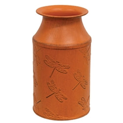 Distressed Dragonfly Embossed Metal Milk Can-290 Home/Gift- Simply Simpson's Boutique is a Women's Online Fashion Boutique Located in Jupiter, Florida