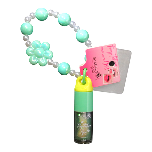 Temptation Lips – Magic Lip Oil with Beaded Bracelet-300 Bath/Beauty- Simply Simpson's Boutique is a Women's Online Fashion Boutique Located in Jupiter, Florida