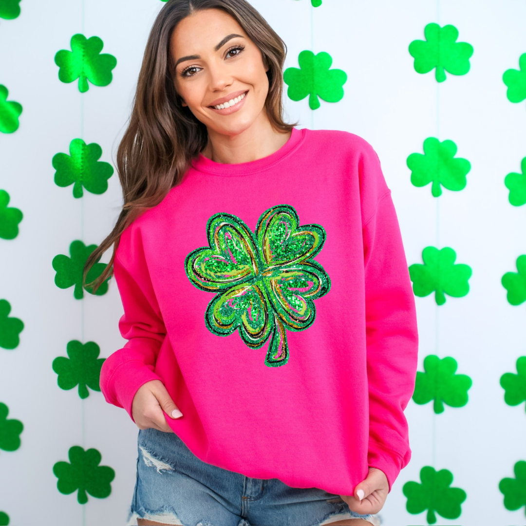 Shamrock painting-Graphic Tee- Simply Simpson's Boutique is a Women's Online Fashion Boutique Located in Jupiter, Florida