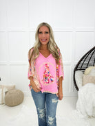 POL Peace & Flowers Top-100 Short Sleeves- Simply Simpson's Boutique is a Women's Online Fashion Boutique Located in Jupiter, Florida