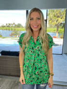 Dear Scarlett Green With Envy Short Sleeve Lizzy-100 Short Sleeves- Simply Simpson's Boutique is a Women's Online Fashion Boutique Located in Jupiter, Florida