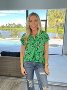 Dear Scarlett Green With Envy Short Sleeve Lizzy-100 Short Sleeves- Simply Simpson's Boutique is a Women's Online Fashion Boutique Located in Jupiter, Florida