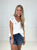 Kendall Rhinestone V Neck Top-100 Short Sleeves- Simply Simpson's Boutique is a Women's Online Fashion Boutique Located in Jupiter, Florida