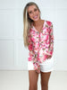 Meadow Floral Button Up Mesh Top-110 Long Sleeves- Simply Simpson's Boutique is a Women's Online Fashion Boutique Located in Jupiter, Florida