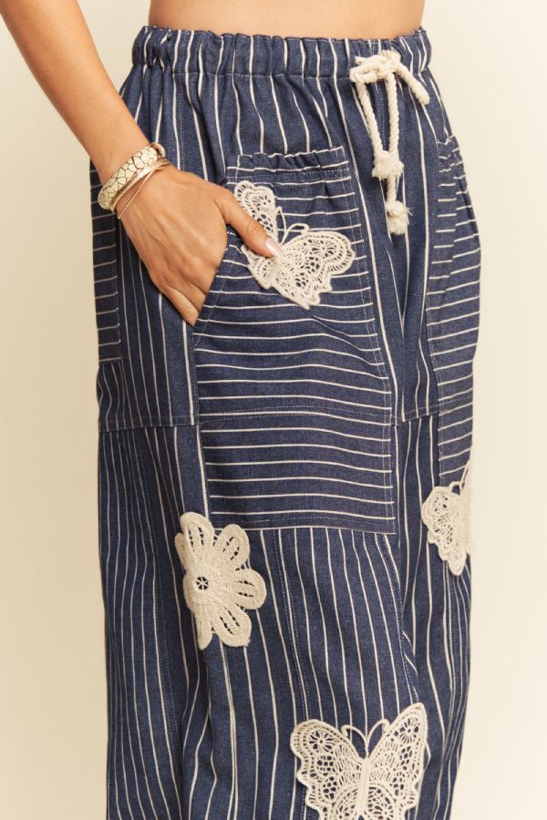 Free Spirit Butterfly Barrel Pants