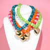Happy Colorful Heart Necklace-280 Jewelry- Simply Simpson's Boutique is a Women's Online Fashion Boutique Located in Jupiter, Florida
