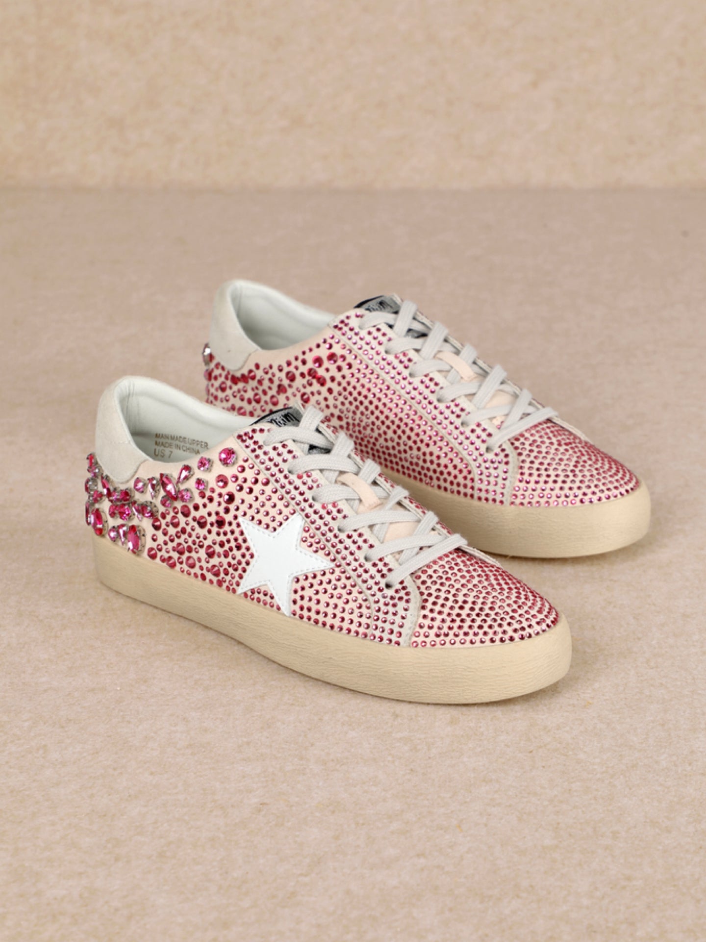 Magenta Crown Jewel Sneakers-260 Shoes- Simply Simpson's Boutique is a Women's Online Fashion Boutique Located in Jupiter, Florida