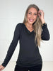 Jenna V-Neck Long Sleeve Top-110 Long Sleeves- Simply Simpson's Boutique is a Women's Online Fashion Boutique Located in Jupiter, Florida
