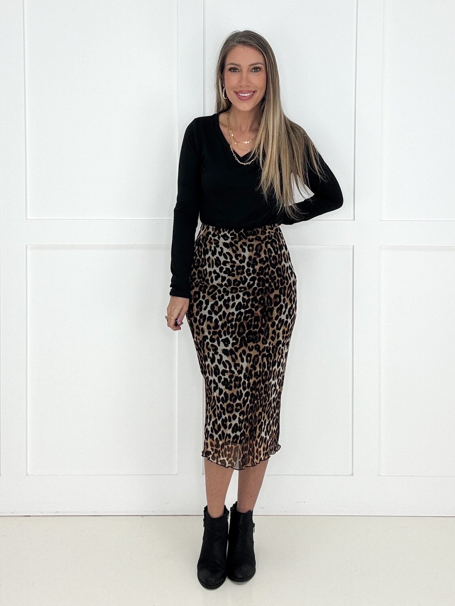 The Catwalk Midi Skirt-190 Skirts/Shorts- Simply Simpson's Boutique is a Women's Online Fashion Boutique Located in Jupiter, Florida