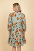 Autumn Sage Floral Dress