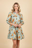 Autumn Sage Floral Dress