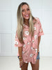 Blushing Blooms Short Sleeve Button Down Top-100 Short Sleeves- Simply Simpson's Boutique is a Women's Online Fashion Boutique Located in Jupiter, Florida