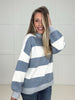 Blue Chalet Days Striped Sweater