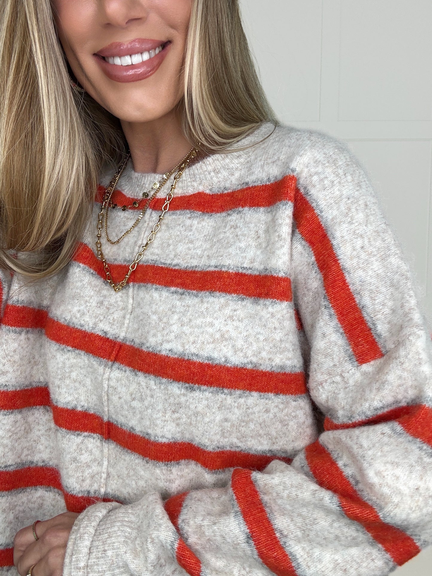 Sunset Stripe Sweater-150 Sweaters- Simply Simpson's Boutique is a Women's Online Fashion Boutique Located in Jupiter, Florida