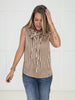 Brown Preppy Perfection Blouse-100 Short Sleeves- Simply Simpson's Boutique is a Women's Online Fashion Boutique Located in Jupiter, Florida