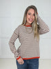 Cinnamon Stick Stripe Sweater-150 Sweaters- Simply Simpson's Boutique is a Women's Online Fashion Boutique Located in Jupiter, Florida