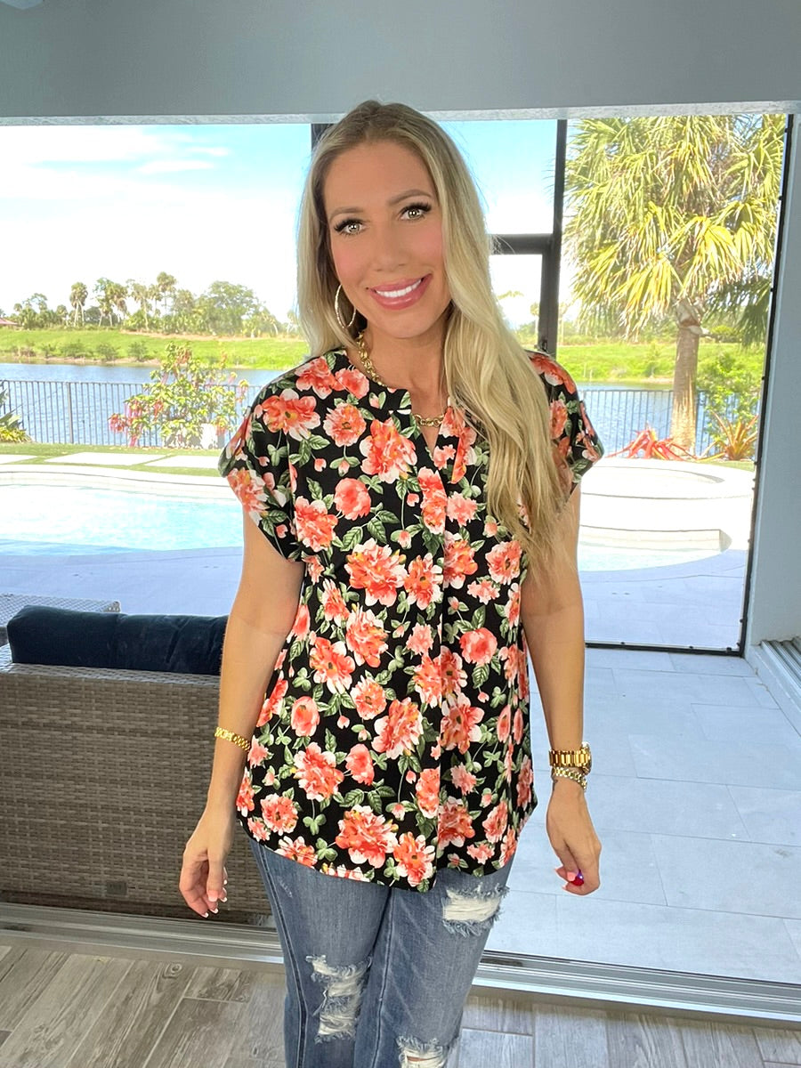 Dear Scarlett Summer Seduction Short Sleeve Lizzy-100 Short Sleeves- Simply Simpson's Boutique is a Women's Online Fashion Boutique Located in Jupiter, Florida