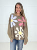 Mocha Petal Patch Pullover