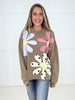 Mocha Petal Patch Pullover