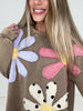 Mocha Petal Patch Pullover
