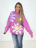 Orchid Petal Patch Pullover