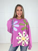 Orchid Petal Patch Pullover