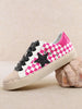 Hot Pink Checkmate Superstar Sneakers