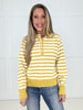 Sunshine Lace and Lines Sweater-150 Sweaters- Simply Simpson's Boutique is a Women's Online Fashion Boutique Located in Jupiter, Florida