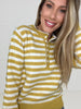 Sunshine Lace and Lines Sweater-150 Sweaters- Simply Simpson's Boutique is a Women's Online Fashion Boutique Located in Jupiter, Florida