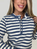 Blue Lace and Lines Sweater-150 Sweaters- Simply Simpson's Boutique is a Women's Online Fashion Boutique Located in Jupiter, Florida