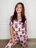 Lilac Love Highland Cow Pajamas Preorder-220 Lounge wear/Pajamas- Simply Simpson's Boutique is a Women's Online Fashion Boutique Located in Jupiter, Florida