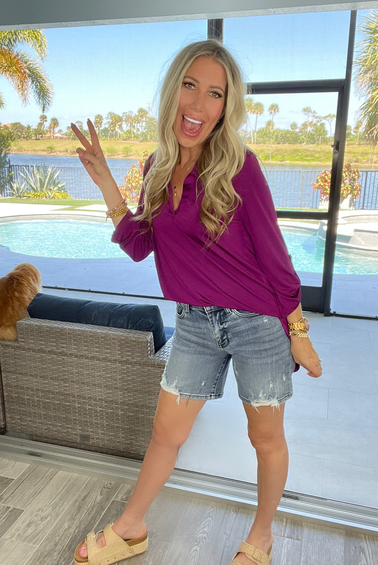 Judy Blue You Had Me At Hello Bermuda Shorts-190 Skirts/Shorts- Simply Simpson's Boutique is a Women's Online Fashion Boutique Located in Jupiter, Florida