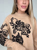Ink and Petals Sweater-150 Sweaters- Simply Simpson's Boutique is a Women's Online Fashion Boutique Located in Jupiter, Florida