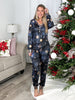 Preorder Midnight Snowfall Jogger Pajamas-220 Lounge wear/Pajamas- Simply Simpson's Boutique is a Women's Online Fashion Boutique Located in Jupiter, Florida