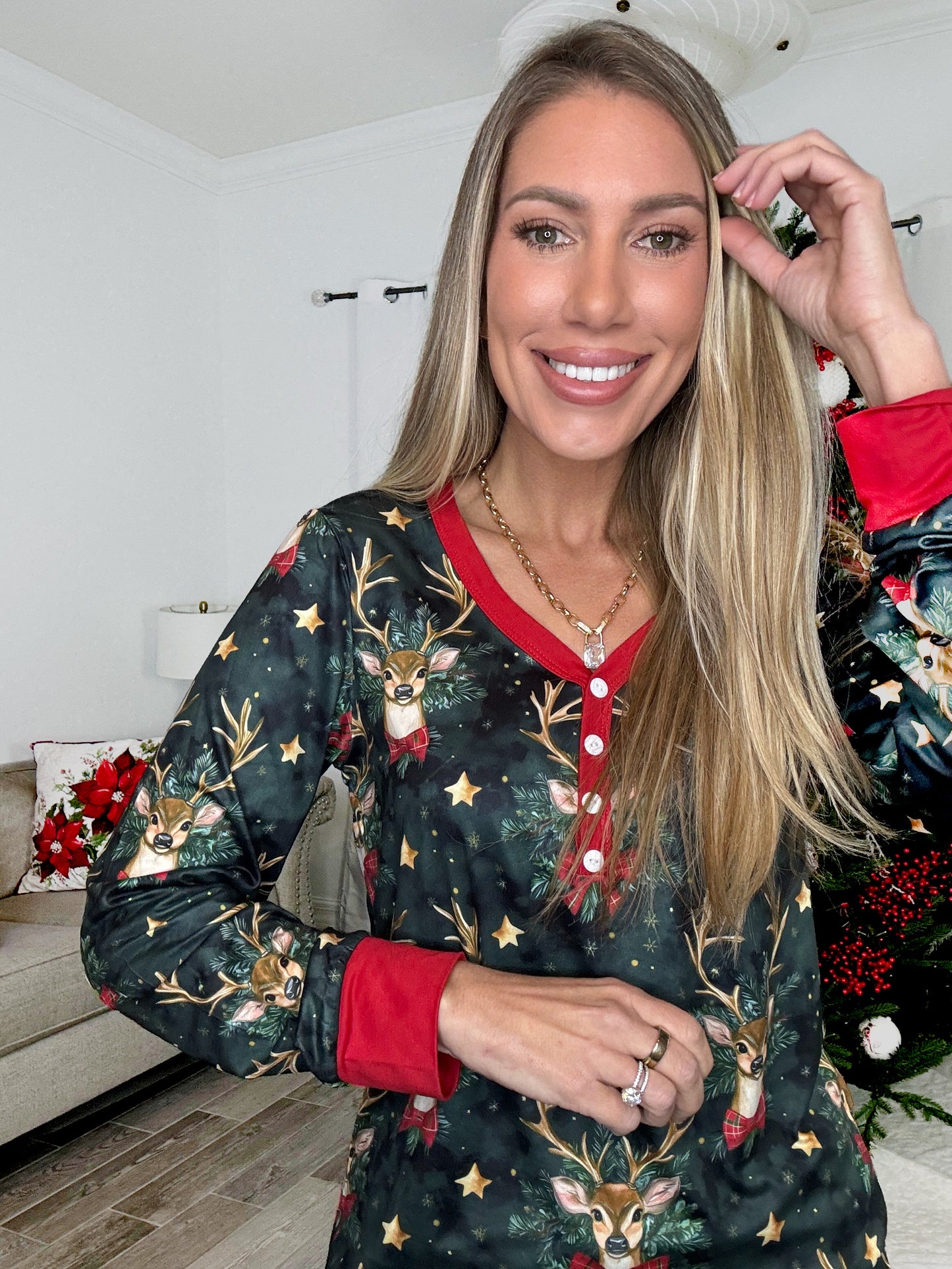 Preorder Simply Simpson 2026 Holiday Jogger Pajamas(ETA November)-220 Lounge wear/Pajamas- Simply Simpson's Boutique is a Women's Online Fashion Boutique Located in Jupiter, Florida