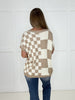 Taupe Checkmate Knit Top-100 Short Sleeves- Simply Simpson's Boutique is a Women's Online Fashion Boutique Located in Jupiter, Florida
