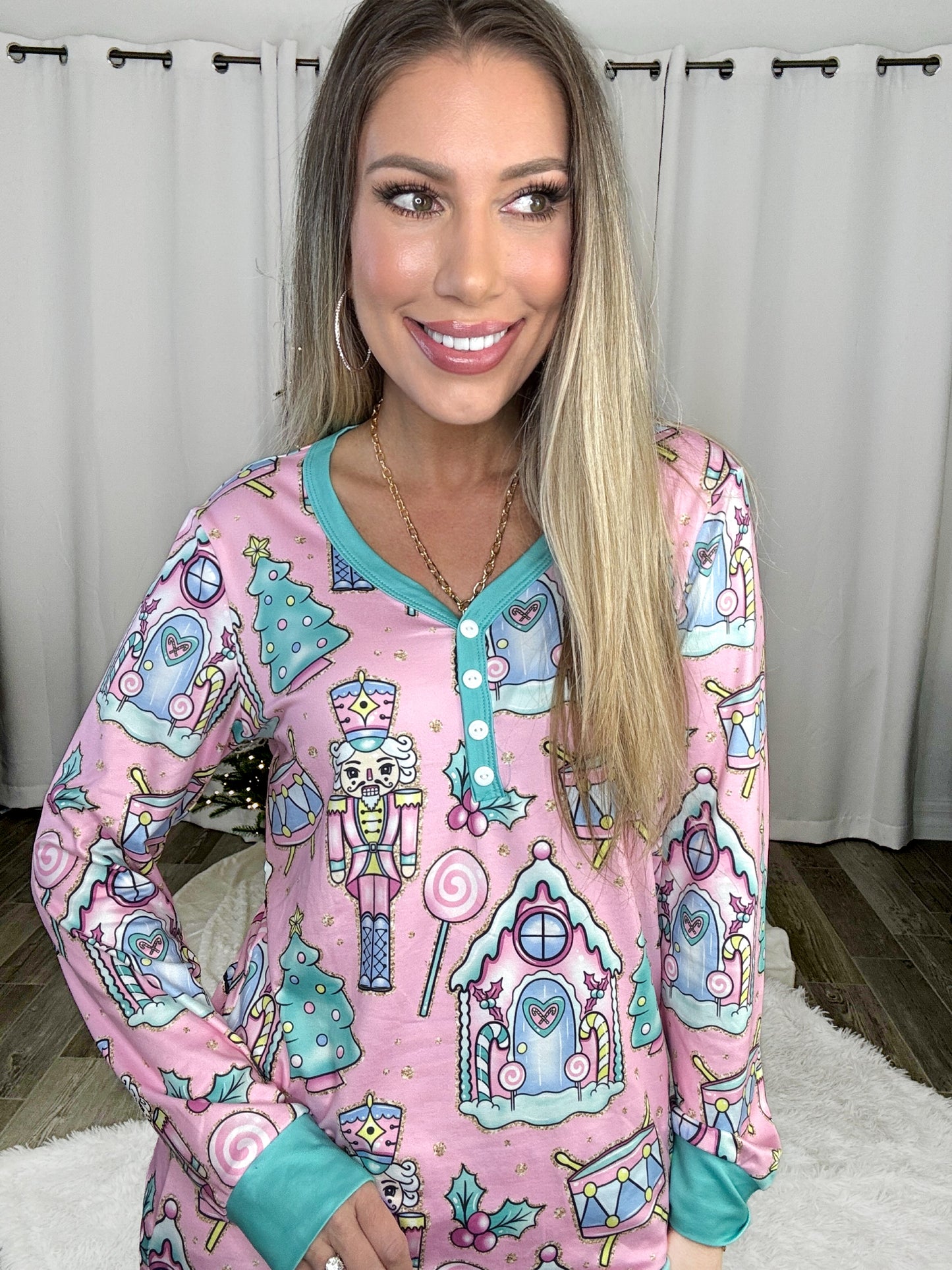 Shirley & Stone 2025 Holiday Pajamas-220 Lounge wear/Pajamas- Simply Simpson's Boutique is a Women's Online Fashion Boutique Located in Jupiter, Florida