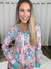 Shirley & Stone Pink Nutcracker Pajamas-220 Lounge wear/Pajamas- Simply Simpson's Boutique is a Women's Online Fashion Boutique Located in Jupiter, Florida