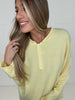 Yellow Sutton Henley Sweater-110 Long Sleeves- Simply Simpson's Boutique is a Women's Online Fashion Boutique Located in Jupiter, Florida