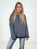 Blue/Brown Sutton Henley Sweater-110 Long Sleeves- Simply Simpson's Boutique is a Women's Online Fashion Boutique Located in Jupiter, Florida