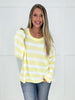 Yellow Fresh Start Striped Sweater