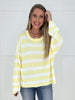 Yellow Fresh Start Striped Sweater