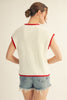 White American Babe Knit Top-100 Short Sleeves- Simply Simpson's Boutique is a Women's Online Fashion Boutique Located in Jupiter, Florida