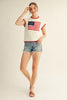 White American Babe Knit Top-100 Short Sleeves- Simply Simpson's Boutique is a Women's Online Fashion Boutique Located in Jupiter, Florida