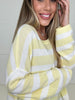 Yellow Fresh Start Striped Sweater