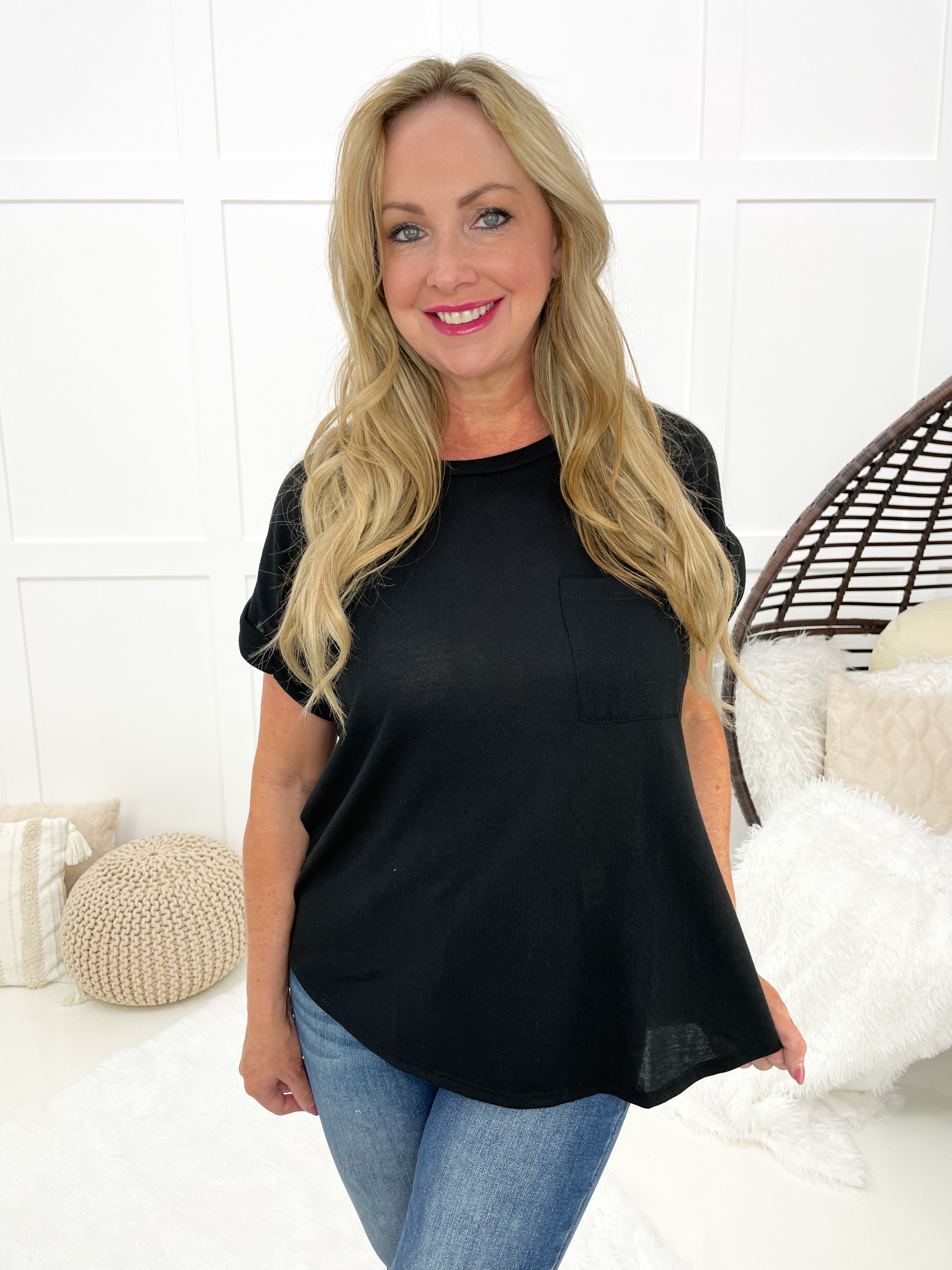 My Favorite Pocket Top-100 Short Sleeves- Simply Simpson's Boutique is a Women's Online Fashion Boutique Located in Jupiter, Florida