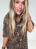 Lucky Leopard Short Sleeve Button DownTop-100 Short Sleeves- Simply Simpson's Boutique is a Women's Online Fashion Boutique Located in Jupiter, Florida
